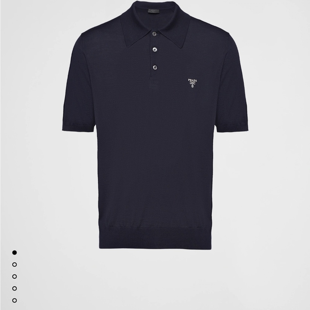 Prada Men's Black Polo Shirt